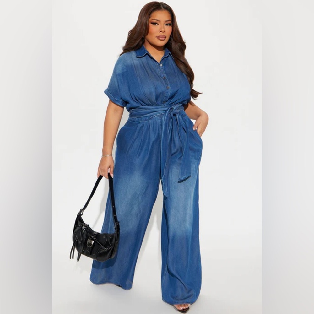 Fashion Nova Indigo Jumpsuit